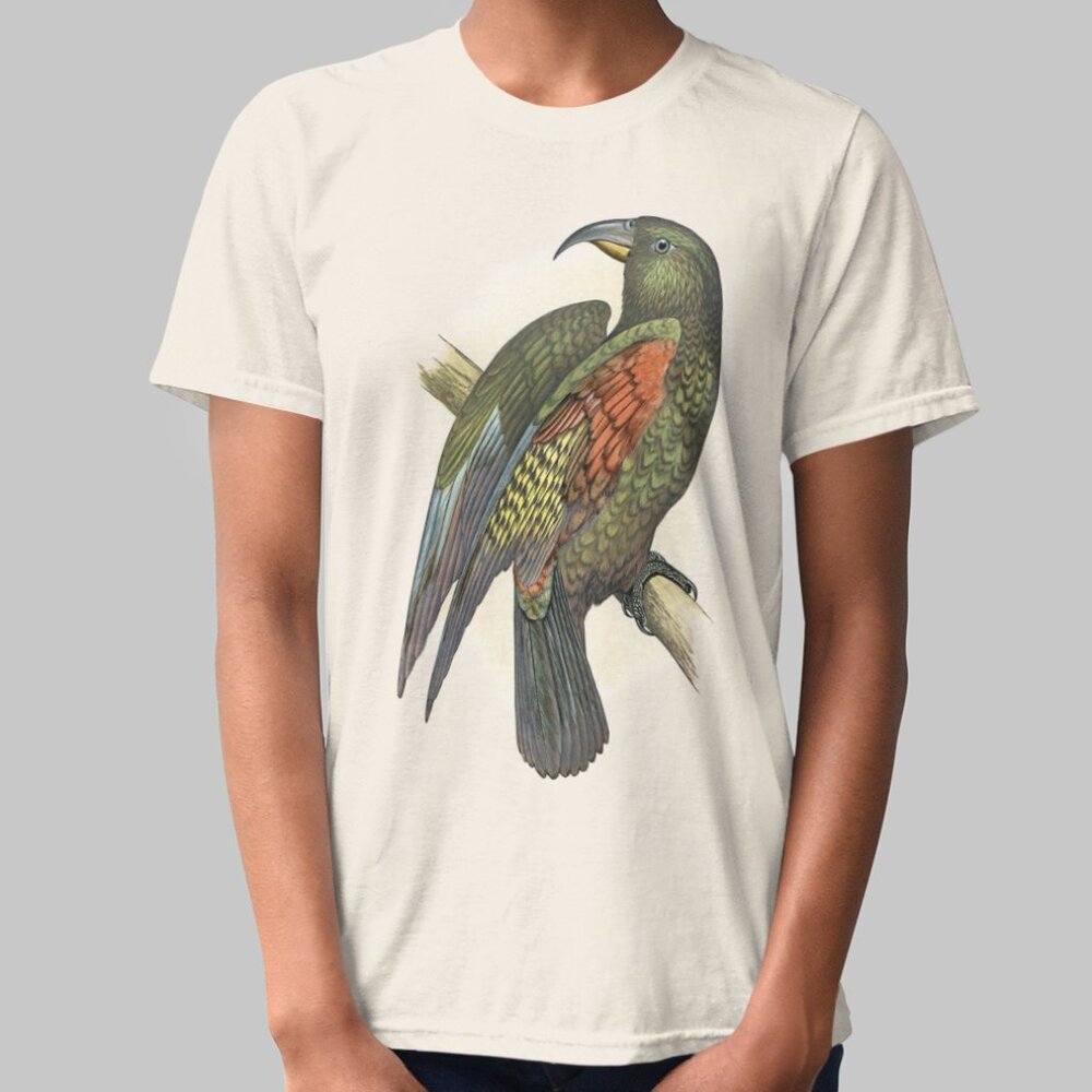 Kea Vintage Parrot Print Short Sleeve Graphic Tee T-shirt S M L XL